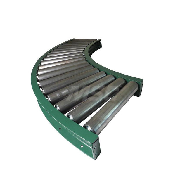 Ashland Conveyor 33098 Gravity Conveyors; Conveyor Type: Roller ; Component: 90 Degree Curved Conveyor ; Telescopic: No ; Overall Width: 24 ; Minimum Extended Length: 56.1000in ; Maximum Extended Length: 56.1000