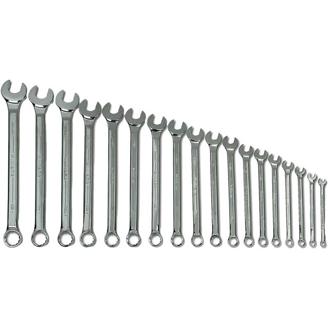 Williams JHWMWS-18A Wrench Sets; Tool Type: Combination Wrench Set ; Set Type: Combination Wrench Set ; System Of Measurement: Metric ; Container Type: Plastic Tray ; Wrench Size: 7 to 24 mm ; Material: Steel