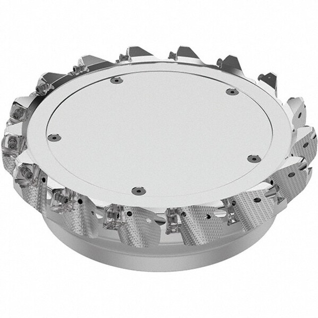 Seco 03241908 200mm Cut Diam, 60mm Arbor Hole, 8mm Max Depth of Cut, 71&deg; Indexable Chamfer & Angle Face Mill