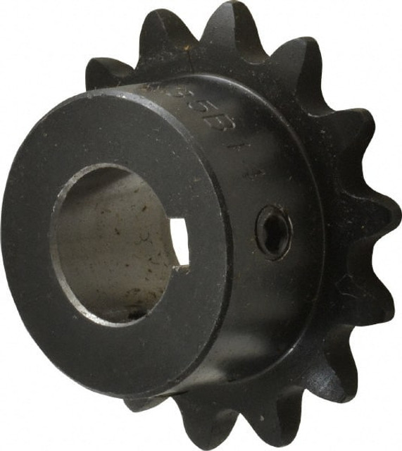 Browning 1127661 Finished Bore Sprocket: 14 Teeth, 3/8" Pitch, 5/8" Bore Dia, 1.25" Hub Dia