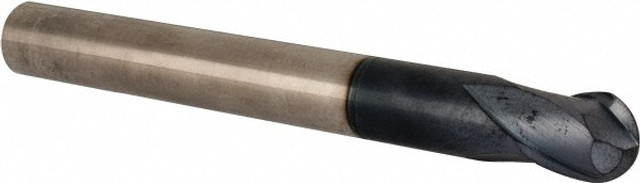 Accupro EM96104001 Ball End Mill: 0.625" Dia, 0.625" LOC, 2 Flute, Solid Carbide