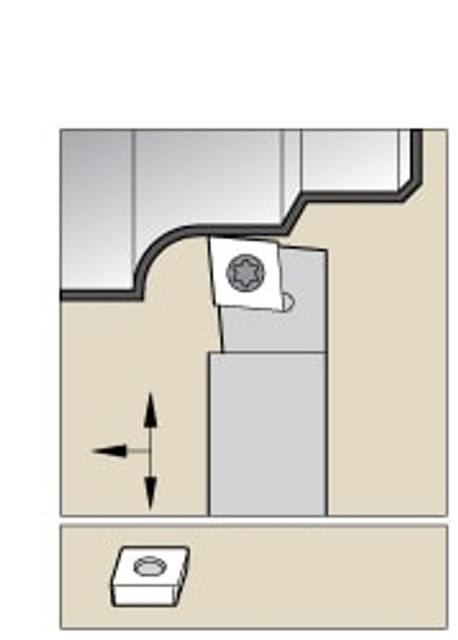 Kennametal 1095654 RH SCLP Positive Rake Indexable Turning Toolholder