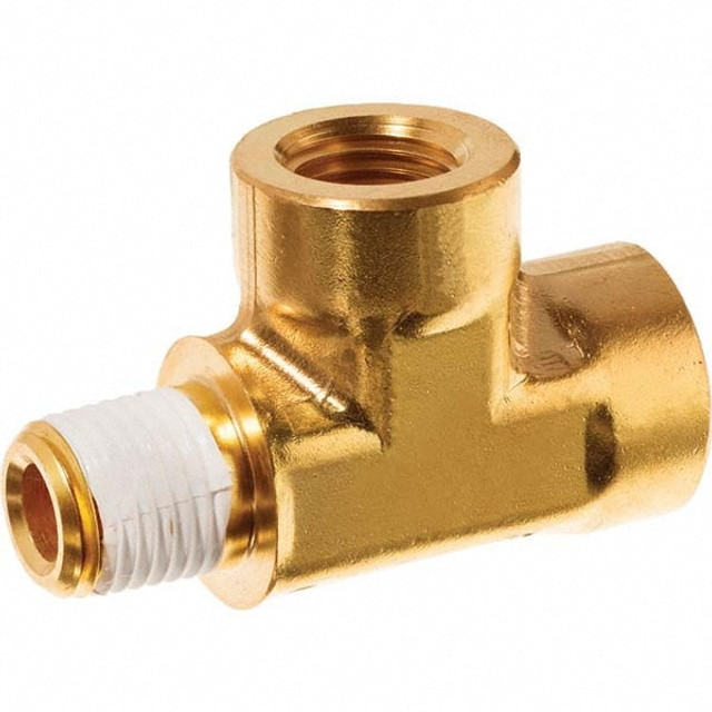 USA Industrials ZUSA-PF-5258 Brass Pipe Run Tee: 1/2" Fitting, FNPT x FNPT x MNPT