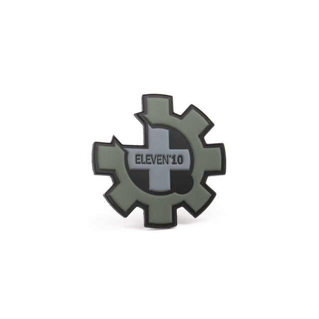 Eleven 10 E10-LP-BLK Logo PVC Patch Eleven 10 E10-LP-BLK Logo PVC Patch