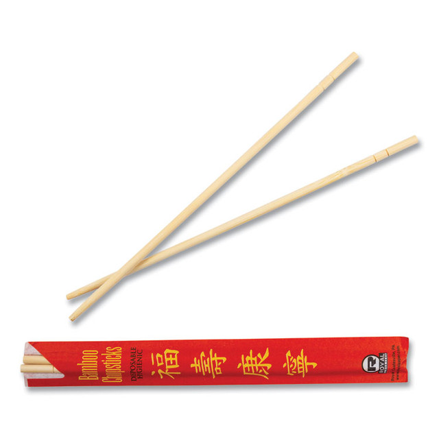 AMERCAREROYAL R809 Chopsticks, Paper, 9", Natural, 1,000/Carton