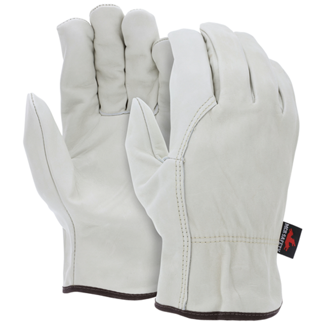 MCR Safety 3214L Cow Grain Drivers Glove W/Wing Thumb
