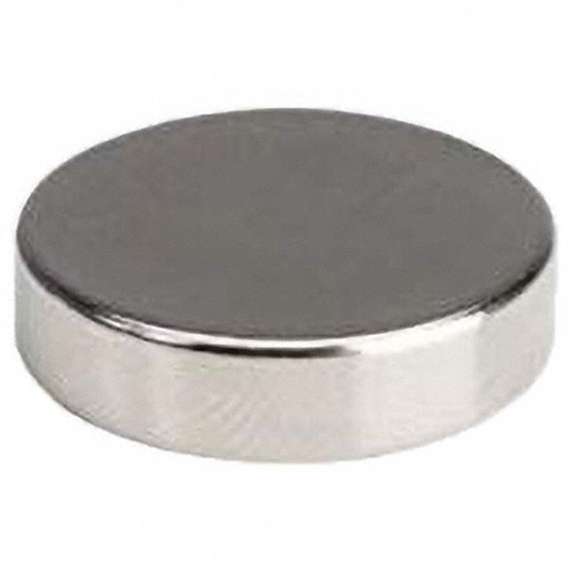 Eclipse N477 Rare Earth Disc & Cylinder Magnets; Rare Earth Metal Type: Neodymium Rare Earth; Neodymium ; Diameter (Inch): 0.625in ; Overall Height: 0.125in ; Height (Inch): 0.125in ; Maximum Pull Force: 13.6lb ; Maximum Operating Temperature: 3020F