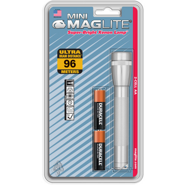 Maglite M2A106 M2A Mini Mag 2 AA-Cell Flashlight Maglite M2A106 M2A Mini Mag 2 AA-Cell Flashlight