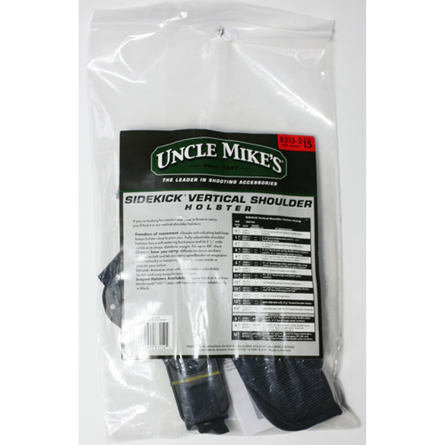 Uncle Mike's 83152 Sidekick Vertical Shoulder Holster Uncle Mike's 83152 Sidekick Vertical Shoulder Holster