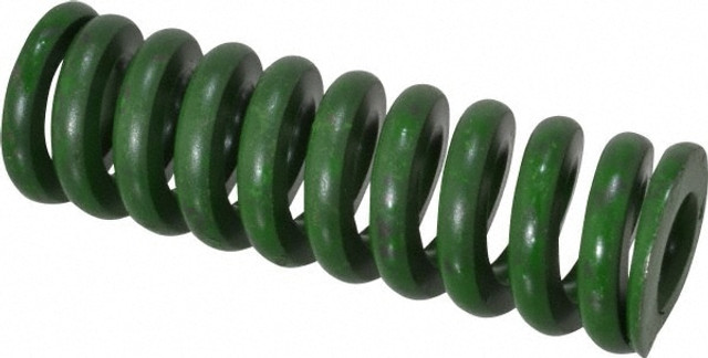 Associated Spring Raymond 106-512 Die Spring: 1" Hole Dia, 1/2" Rod Dia, 3" Free Length, Green