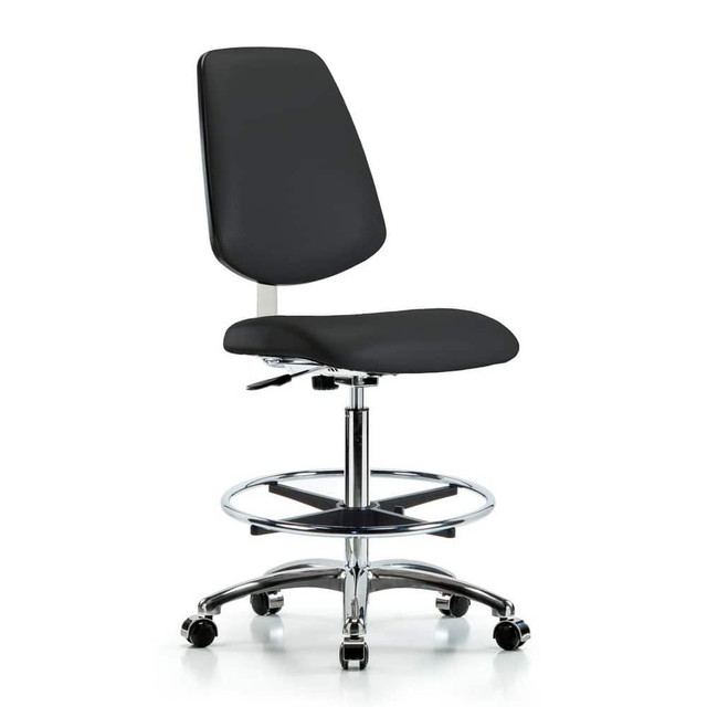 Blue Ridge Ergonomics MSC40270 Task Chair: Vinyl, Black