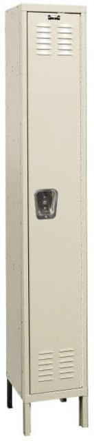 Hallowell U1588-1A-PT 1-Wide Locker: 15" Wide, 17" Deep, 78" High, Padlock