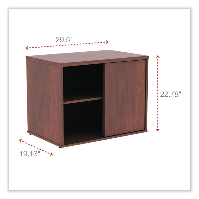 ALERA LS593020MC Alera Open Office Low Storage Cabinet Credenza, 29.5 x 19.13 x 22.78, Cherry