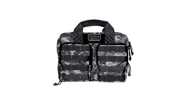 GPS GPS-T1315PCGD Tactical Quad + 2 Pistol Range Bag