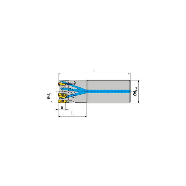 Ceratizit 5873706202 Indexable Square-Shoulder End Mills; Maximum Depth of Cut (Decimal Inch): 0.3940 ; Cutter Style: C211 ; Shank Type: Cylindrical ; Shank Diameter (Decimal Inch): 0.6250 ; Shank Diameter (Inch): 5/8 ; Insert Holding Method: Screw