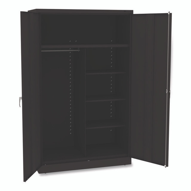 TENNSCO J2478SUCBK Jumbo Combination Steel Storage Cabinet, 48w x 24d x 78h, Black