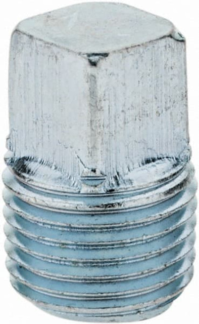 Parker 1/8 SHP-S Industrial Pipe Square Head Plug: 1/8" Male Thread, MNPTF