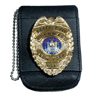 Perfect Fit 705-MH Universal Badge & ID Neck Holder w/ Magnetic Closure & Chain - 2.50''x3.25''