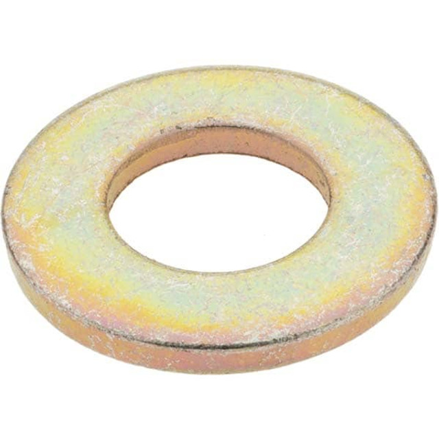 Value Collection 36715 1/2" Screw SAE Flat Washer: Steel, Zinc Yellow Dichromate Finish