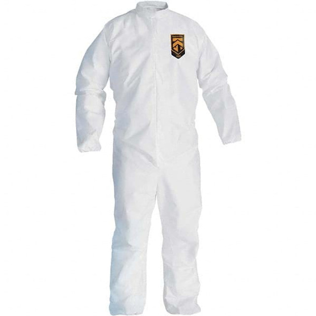 KleenGuard 46003 Disposable Coveralls: Size Large, SMS, Zipper Closure