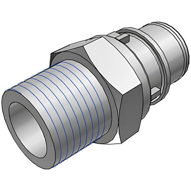 CPC Colder Products 64000 Push-to-Connect Tube Fitting: Connector, 1/2" Thread, 1/2" OD