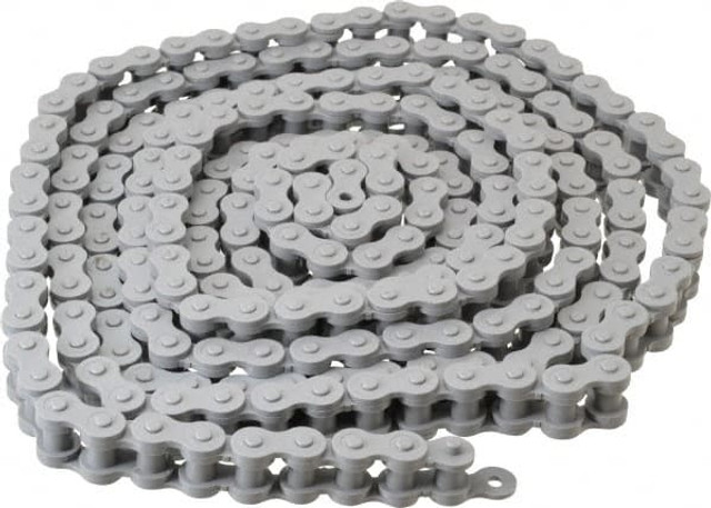 Morse 40POLYPROP 10FT Roller Chain: 1/2" Pitch, 40 Trade, 10' Long