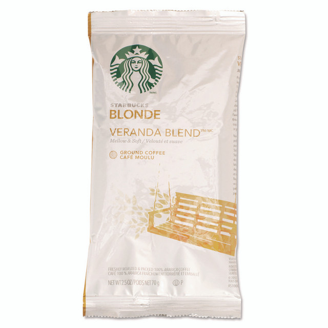 STARBUCKS COFFEE COMPANY 11020676 Coffee, Veranda Blend, 2.5oz, 18/Box