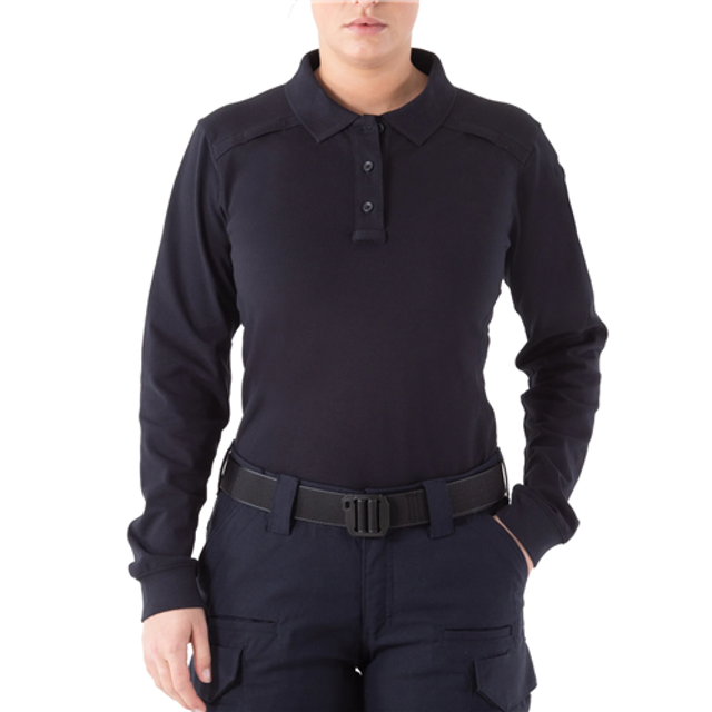 First Tactical 121502-729-M W Cotton L/S Polo