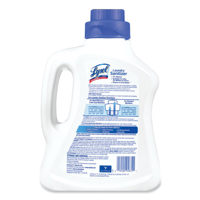 RECKITT BENCKISER LYSOL® Brand 95872EA Laundry Sanitizer, Liquid, Crisp Linen, 90 oz