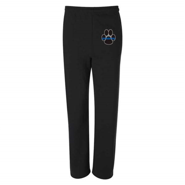 Thin Blue Line PAW-TBL-SPANTS-BLK-S Sweatpants - Thin Blue Line, Paw Thin Blue Line PAW-TBL-SPANTS-BLK-S Sweatpants - Thin Blue Line, Paw