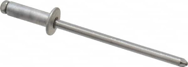 Marson 44317 Open End Blind Rivet: Button Head, Aluminum Body, Steel Mandrel