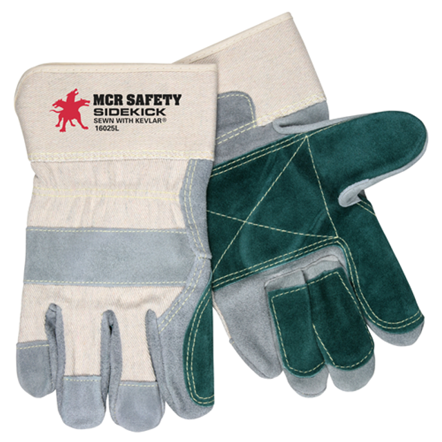 MCR Safety 16025L Side Double Palm/Finger