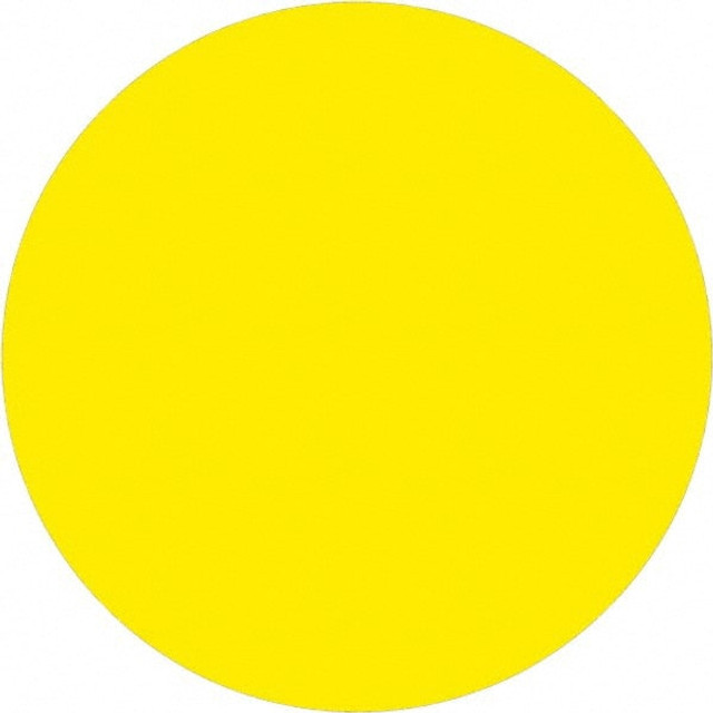 Tape Logic DL611L Label Maker Label: Fluorescent Yellow, Paper, 1" OAL, 1" OAW, 500 per Roll, 1 Roll