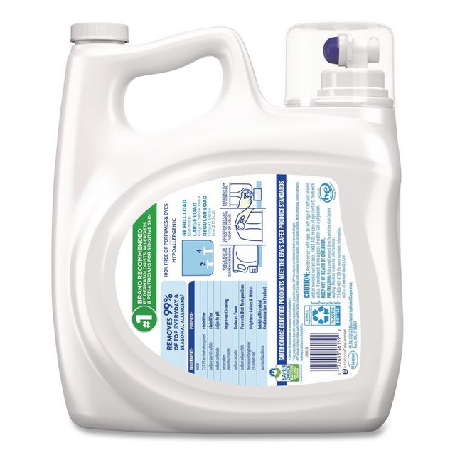 VEND-RITE MANUFACTURING CO all® 46159 Ultra Free Clear HE Liquid Detergent, Unscented, 141 oz Bottle, 4/Carton