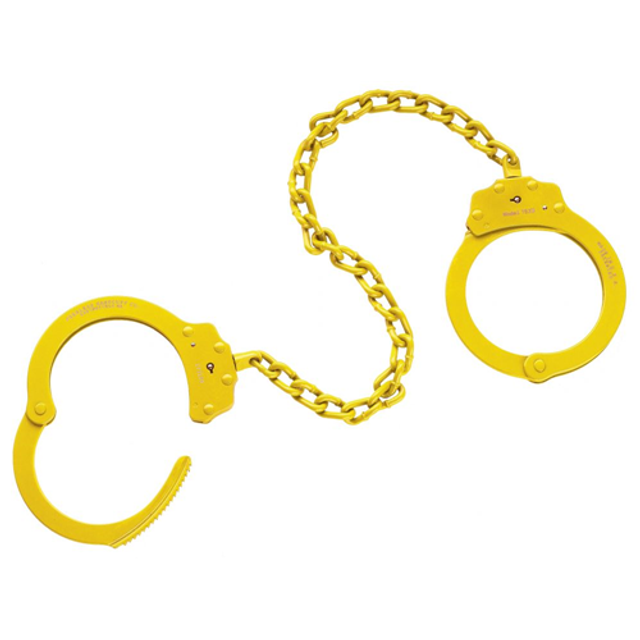 Peerless Handcuff Company 4743Y Model 753C 15'' Leg Iron - Color Finish Peerless Handcuff Company 4743Y Model 753C 15'' Leg Iron - Color Finish