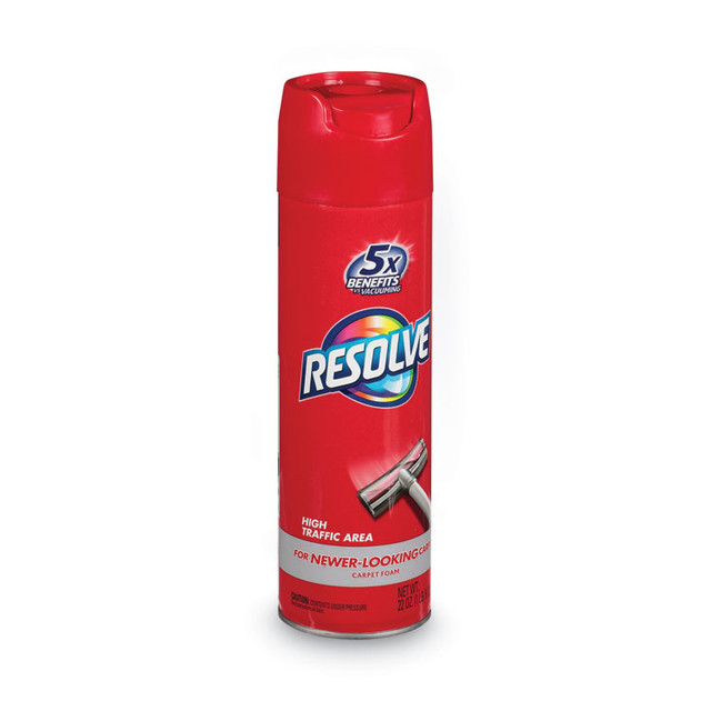 RECKITT BENCKISER RESOLVE® 00706 Foam Carpet Cleaner, Foam, 22 oz Aerosol Spray