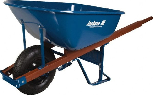 Jackson Professional Tools M6T22KB 6 Cu Ft Capacity Wheelbarrow with 16" Pneumatic Wheel