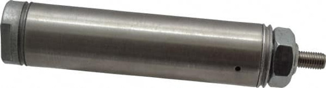 Norgren RP106X2.000-SAN Single Acting Rodless Air Cylinder: 1-1/16" Bore, 2" Stroke, 250 psi Max, 1/8 NPTF Port, Nose Mount