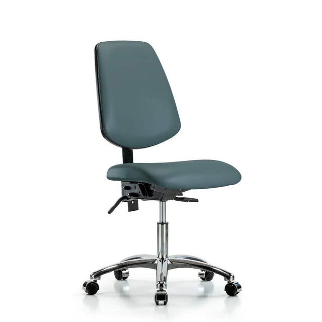 Blue Ridge Ergonomics MSC45493 Task Chair: Vinyl, Colonial Blue