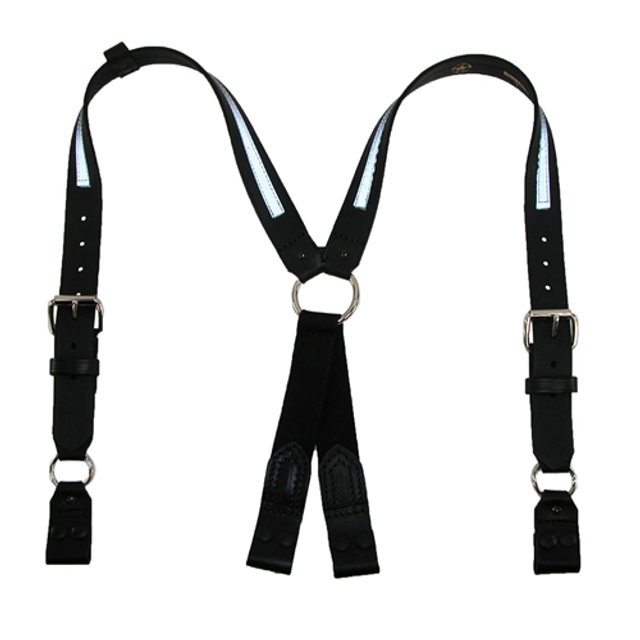 Boston Leather 9175-1-2X Firefighter's Suspenders, Button Attachment Boston Leather 9175-1-2X Firefighter's Suspenders, Button Attachment