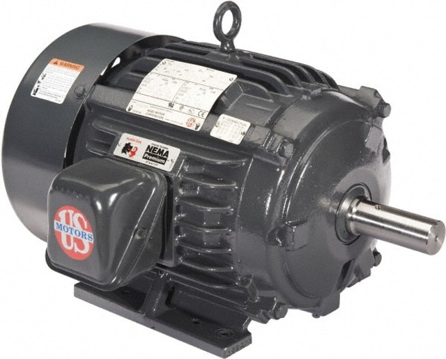 US Motors H5P3D Three Phase Premium Efficient AC Motor: TEFC Enclosure