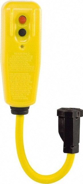 Tower 30434007 1 Outlet, 125 Volt, 15 Amp, Yellow, GFCI 9 Inch Pigtail