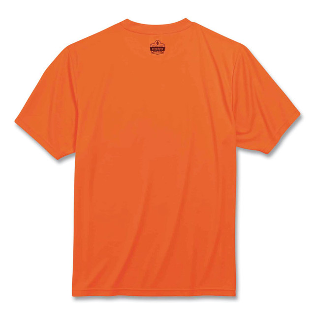 TENACIOUS HOLDINGS, INC. ergodyne® 21567 GloWear 8089 Non-Certified Hi-Vis T-Shirt, Polyester, 3X-Large, Orange