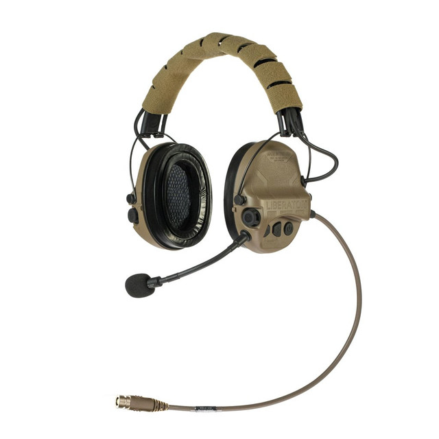 TCI LIB5_SGL/LDEB-C-IR Liberator V Advanced Dual Comm Headset w/ Hearing Protection