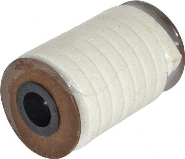 Made in USA 31942618 7/16" x 8.3' Spool Length, PTFE/Synthetic Fiber Compression Packing