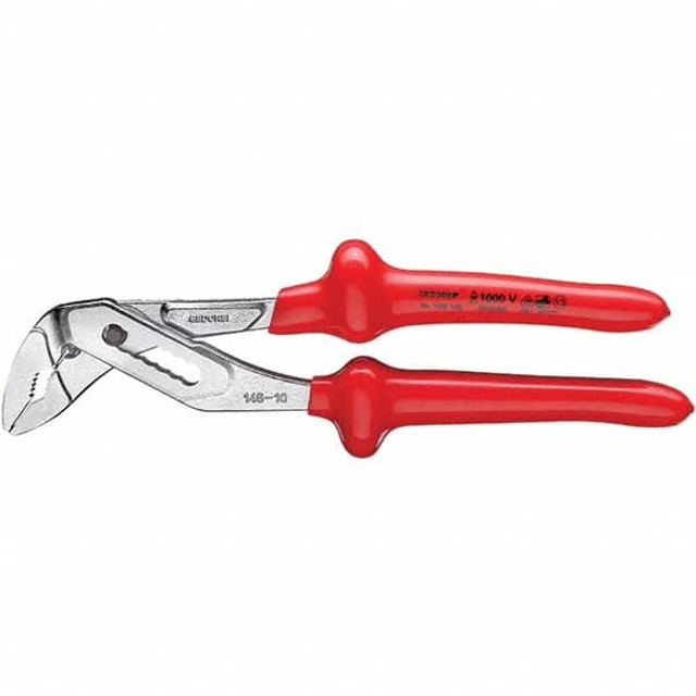 Gedore 6120140 Tongue & Groove Plier: 1-7/32" Cutting Capacity, Smooth Jaw