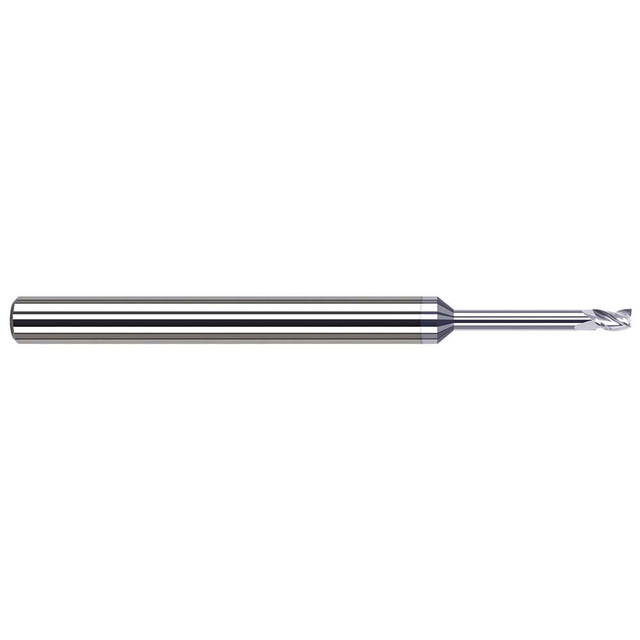 Harvey Tool 927162-C8 Square End Mill: 1/16'' Dia, 3/32'' LOC, 1/8'' Shank Dia, 2-1/2'' OAL, 3 Flutes, Solid Carbide