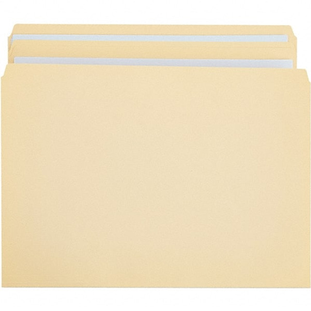 UNIVERSAL UNV16110 File Folders with Top Tab: Letter, Manila, 100/Pack