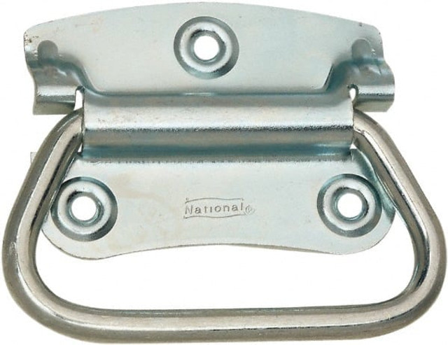National Hardware N203-760 2-3/4" Wide Plate x 2" High Plate, 2" Bail ID, #0, Steel Chest Handle