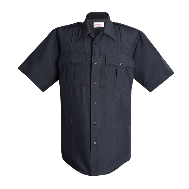Flying Cross 192R84Z 86 44 N/A Justice Women's Power Stretch Short Sleeve Shirt w/ Zipper - LAPD Navy